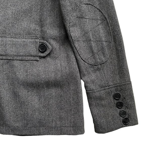 H&M Herringbone Wool-Blend Coat | Small | Grey - Picture 8 of 16